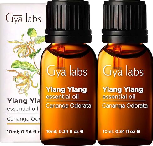 زيت يلانج يلانج العطري من Gya Labs (10 مل) - رائحة زهرية غريبة - عبوتان in Kuwait