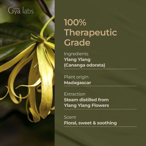 زيت يلانج يلانج العطري من Gya Labs (10 مل) - رائحة زهرية غريبة - عبوتان in Kuwait