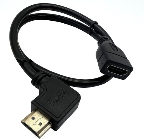 Halokny HDMI Extension Cable, 90 Degree Angle High Speed HDMI Male to Female Adapter Gold Plated HDMI Extension Cable for TVs, Laptops (M/F Down) in Saudi Arabia