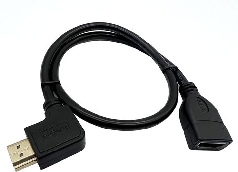 Halokny HDMI Extension Cable, 90 Degree Angle High Speed HDMI Male to Female Adapter Gold Plated HDMI Extension Cable for TVs, Laptops (M/F Down) in Saudi Arabia
