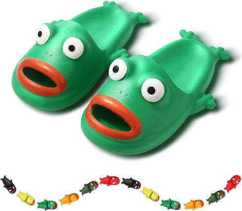 Cloud Slides, Frog Slippers, Funny Slippers, Foam Slides,Fish Slippers Novelty Lightweight For Indoor, Shower, Beach, Pool, Camping, Funny Gift in Saudi Arabia