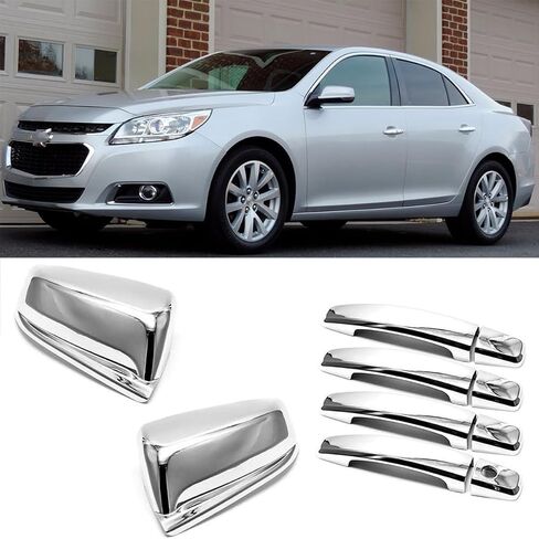 غطاء مرآة من الكروم متوافق مع أغطية مرآة جانبية من الكروم 2013 2014 2015 2016 Chevy Malibu LS LT LTZ (غطاء مرآة) in Kuwait