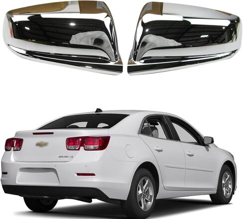 غطاء مرآة من الكروم متوافق مع أغطية مرآة جانبية من الكروم 2013 2014 2015 2016 Chevy Malibu LS LT LTZ (غطاء مرآة) in Kuwait