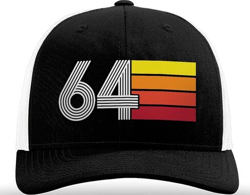 هدايا عيد الميلاد الستين من NewEleven للرجال والنساء - هدايا عمرها 60 عامًا للرجال والنساء والأب والأم والزوج والزوجة وهي - عام 1964، للرجال والنساء والأب والأم والزوج والزوجة وهي - قبعة سائق الشاحنة الرجعية in Kuwait