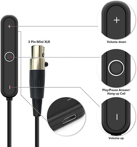 BUTIAO K240 محول بلوتوث، لاسلكي 5.0 A2DP محول صوت ستيريو جهاز استقبال الموسيقى بدون استخدام اليدين لسماعات K240 K240S K240MK II Q701 K702 K141 K171 K181 K271s K271 MKII M220 in Kuwait