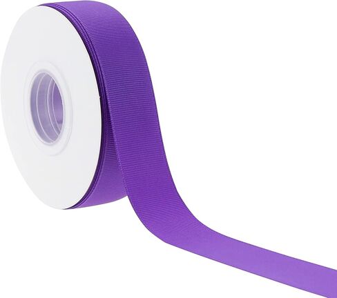 Purple Grosgrain Ribbon 1 Inch Purple Ribbon for Crafts Grosgrain Ribbon for Gift Wrapping Wedding Decor Hair Bows Party Favor Baby Shower Flower Arrangement Wreaths, 25 Yards in Saudi Arabia