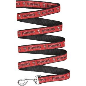 OLD VERSION- NFL Pet Leash, Large, Tampa Bay Buccaneers Dog Leash, Football Team Leash for Dogs & Cats. A Shiny & Colorful Dog & Cat Leash with Embroidered Team Name/Logo Licensed by the NFL in Kuwait