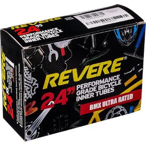 2-Pack of Tubes Black 24" x 1.75-2.125 32mm Schrader Valve for MTB Mountain Bike, Premium Bicycle Inner Tubes. Free Replacement if it Ever goes Flat Due to Manufacturer Defects.