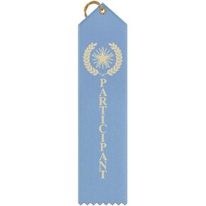 Hodges Badge Company Participant Point Top Award Ribbon - 50 Total - Made in USA