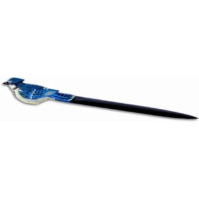 LX Hand Painted Blue Jay Bird Letter Opener