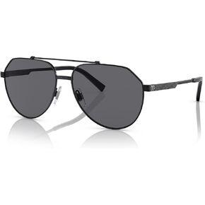 Dolce & Gabbana DG2288-110681 Sunglasses Black w/Grey Polar 59mm