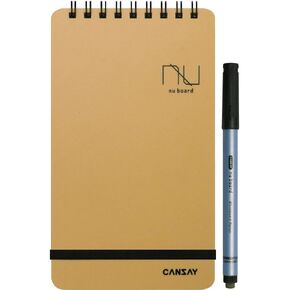 Nu Board Pocket Size ( 4.5 x 7.2 inch ) International Edition NGSHFM0Y08 Whiteboard Notebook - Dry Erase Notebook - Mini Size Reusable Notebook