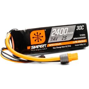 Spektrum SMART 2400mAh 2S 7.4V Smart G1 30C LiPo; IC3 Connector, SPMX24002S30