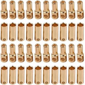 30Pairs 3.5mm Gold Bullet Banana Female Male Connectors RC ESC LIPO Battery Device Electric Motor Wire Parts