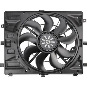 AUTOKAY Radiator Fan Assembly, GM3115314 Radiator Cooling and Condenser Fan for Chevy Equinox GMC Terrain 1.5L/2.0L 2018-2019