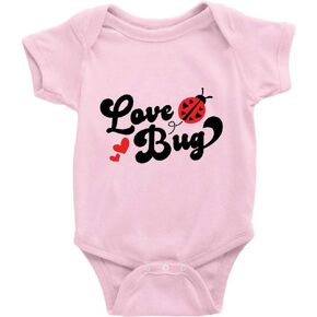 Love Bug Cute Ladybug Toddler Rompers For Baby Boy Girl Newborn Jumpsuit Short Sleeve Onesie