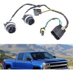 645745 15841609 25962806 Headlight Wiring Harness Compatible with Chevrolet Silverado 1500 2500 3500 2008-2014, Replace 645745 15841609 25962806 Plug and Play