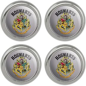 Harry Potter Hogwarts Crest Metal Craft Sewing Novelty Buttons - Set of 4