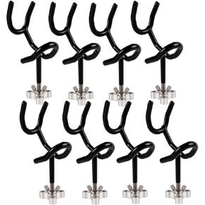 Sure Grip Steel Boat Rod Holder 20 Degree PVC Coated Steel Wire Fishing Pole Holder (8PCS)