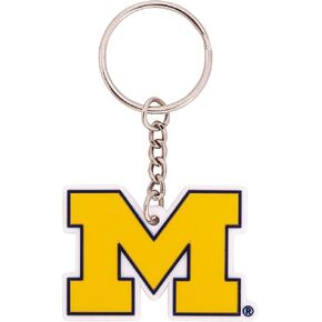 Desert Cactus University of Michigan Keychain Wolverines UM U of M Go Blue Hail Keychain Car Keys Holder (PVC A)