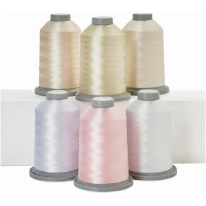 Thread Kit The Karen McTavish - Glide 5,500yds - Six Colors - 60214 - Each Spool - Trilobal Polyester Thread No 40 for Quilting - Super Sheen, No Lint, Colourfast - Ideal for Embroidery and Sewing