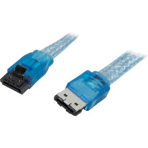 Nippon Labs ESATA3-SATA3-6-BU كابل ساتا خارجي محمي بطول 6 أقدام، أزرق in Kuwait