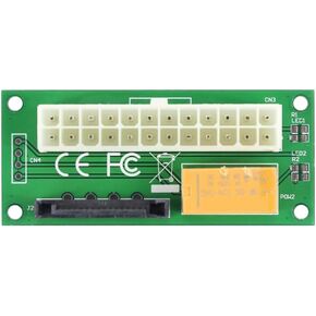 Dual Power Module Supply SATA/Large 4P Connector 24Pin C Multi-Power Circuit Line Miner Computer Sync Starting Control (SATA Connector)