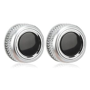 2Pcs Volume Control Knob - Sturdy ABS Car Radio Knob Replacement, Fits for A4 allroad (2010-2016), for A4L (2009-2017), for A5 S5 Cabriolet (2012-2017)