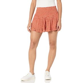 Angie Women's Smocked Waist Eyelet Skort