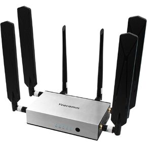 5G NR Router SA/NSA CPE,WiFi 6 Modem Router with Sim Card Slot,Wireless 5G Cellular Router up to 3.47Gbps,Cat19,Qualcomm SDX62,6PCS Detachable Antennas,4 x 4 MIMO,Global Version
