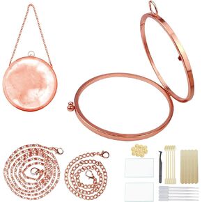 قوالب محفظة GDDP لصب الراتنج، قالب سيليكون لحقيبة القابض الدائرية، سهل الفك، حقيبة يد شخصية بنفسك، قالب قابض من الراتنج مع أدوات (قطعة واحدة) in Kuwait