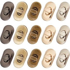 15 قطعة من مشبك إغلاق المحفظة، قفل المحفظة، قفل ملفوف لحقيبة اليد، أدوات مشبك معدنية لمستلزمات صناعة حقائب اليد اليدوية in Kuwait