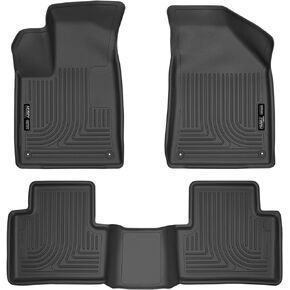 Husky Liners Weatherbeater Floor Mats | Fits 2015 - 2016 Chrysler 200 | Front & 2nd Row, 3-pc Black - 99071