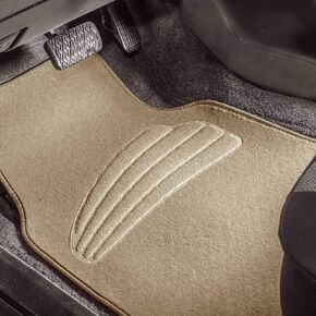 FH Group Car Floor Mats - Carpet Floor Mats for Cars, Universal Fit Automotive Floor Mats, All Purpose Car Floor Mats, Carpet Protector Mat for Most Sedan, SUV, Truck Floor Mats Beige