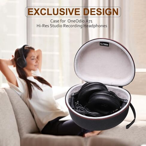 LTGEM Hard Case for Raycon The Everyday/Fitness & OneOdio Pro-10/A70/A71 Wireless Bluetooth Over Ear Headphones - Travel Protective Carrying Storage Bag in Saudi Arabia