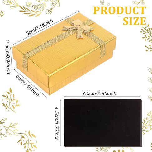 craftshou 32 قطعة من صناديق هدايا المجوهرات، صناديق حلقات من الورق المقوى مع أغطية، حشوة متنوعة، صناديق ورقية لحلق المجوهرات، حلقات قلادة، سوار (3 × 2 × 1 بوصة) in Kuwait