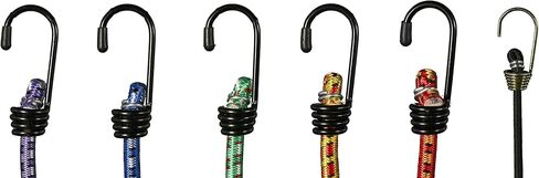 كونفاست 20 قطعة من حبال بنجي شديدة التحمل مع خطافات، مجموعة متنوعة من الأطوال 25.4 سم، و45.7 سم، و60.96 سم، و76.2 سم، و36 بوصة، و48 بوصة in Kuwait