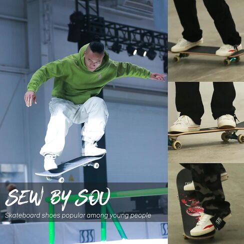Men's Low-Cut Pro Skate Shoes with Anti-Slip and Shock Absorption Properties in Saudi Arabia