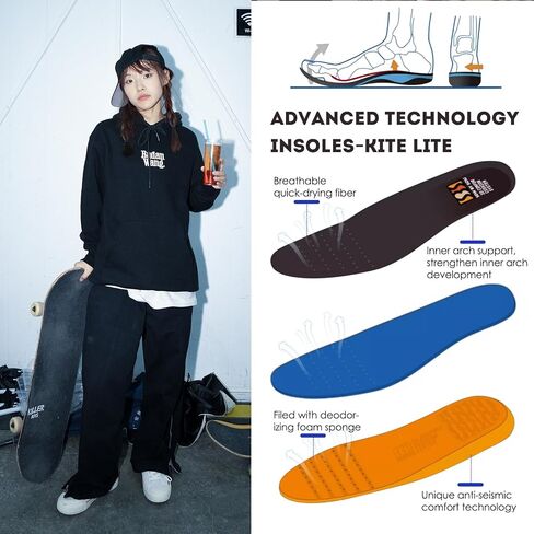 Men's Low-Cut Pro Skate Shoes with Anti-Slip and Shock Absorption Properties in Saudi Arabia