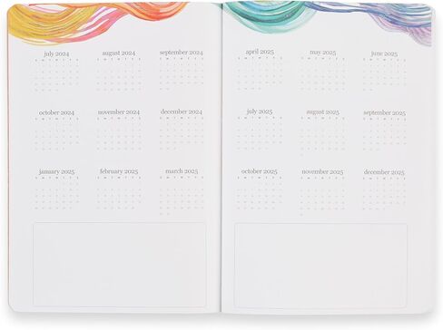 Erin Condren 18-Month Petite Planner (July 2024 - December 2025) - Evolve | Built-in Pocket, Lined Note Pages, Stickers Included in Saudi Arabia