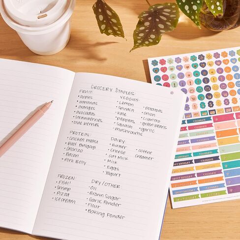 Erin Condren 18-Month Petite Planner (July 2024 - December 2025) - Evolve | Built-in Pocket, Lined Note Pages, Stickers Included in Kuwait