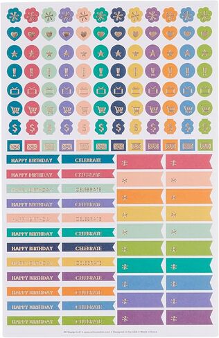 Erin Condren 18-Month Petite Planner (July 2024 - December 2025) - Evolve | Built-in Pocket, Lined Note Pages, Stickers Included in Kuwait