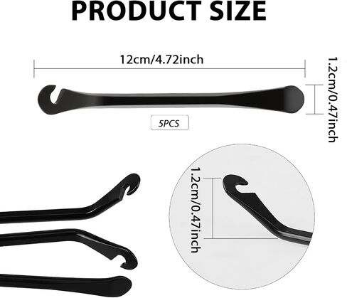5-Piece Bike Tire Lever, Stainless Steel Bike Tire Removal Tool Portable Tire Lever Mounting Pole, Best Tire Changing Tool in Saudi Arabia