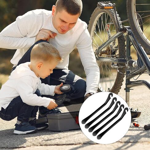 5-Piece Bike Tire Lever, Stainless Steel Bike Tire Removal Tool Portable Tire Lever Mounting Pole, Best Tire Changing Tool in Saudi Arabia