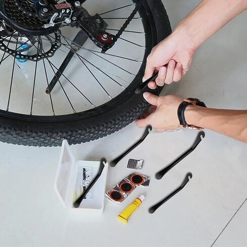 5-Piece Bike Tire Lever, Stainless Steel Bike Tire Removal Tool Portable Tire Lever Mounting Pole, Best Tire Changing Tool in Saudi Arabia