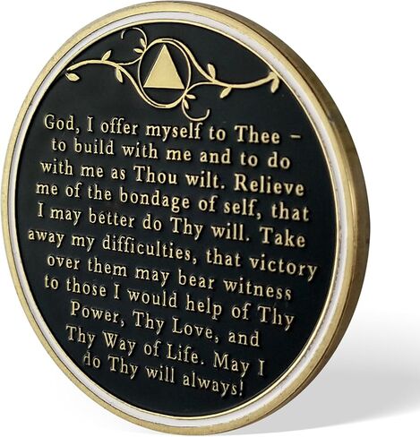 شريحة الرصانة لشجرة الحياة لمدة 5 سنوات، ورقائق AA والميداليات - عملة استرداد الرصانة رمز رصين | هدايا الرصانة للاحتفال بالتعافي من مدمني الكحول المجهولين in Kuwait