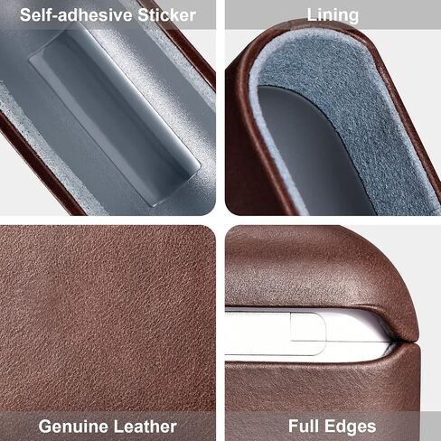 Leather for AirPods 3 Case 2021, Genuine Leather for Airpods 3 Wireless Charging Case (Front LED Visible) Protective Skin for Men Women in Saudi Arabia