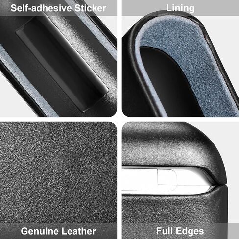Leather for AirPods 3 Case 2021, Genuine Leather for Airpods 3 Wireless Charging Case (Front LED Visible) Protective Skin for Men Women in Saudi Arabia