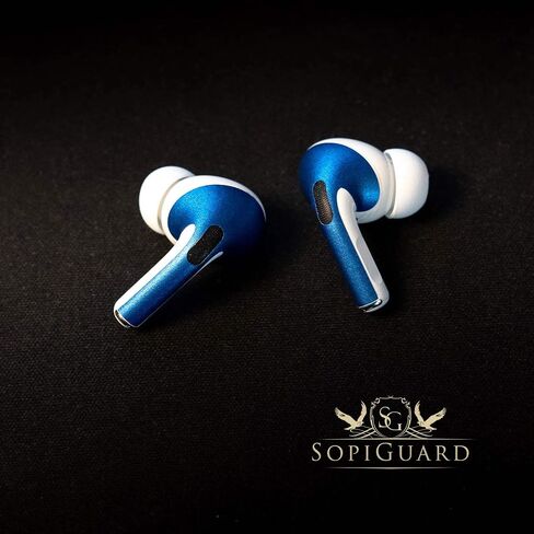 ملصق SopiGuard لسماعات Apple Airpods Pro Earbuds من الفينيل (3M أسود غير لامع) in Kuwait
