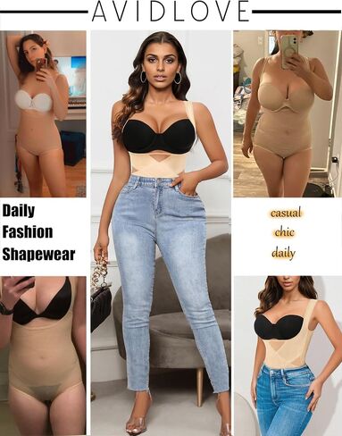Avidlove Body Shapewear for Women Body Suits Tummy Control Waist Trainer Plus Size Shapewear Bodysuit in Saudi Arabia